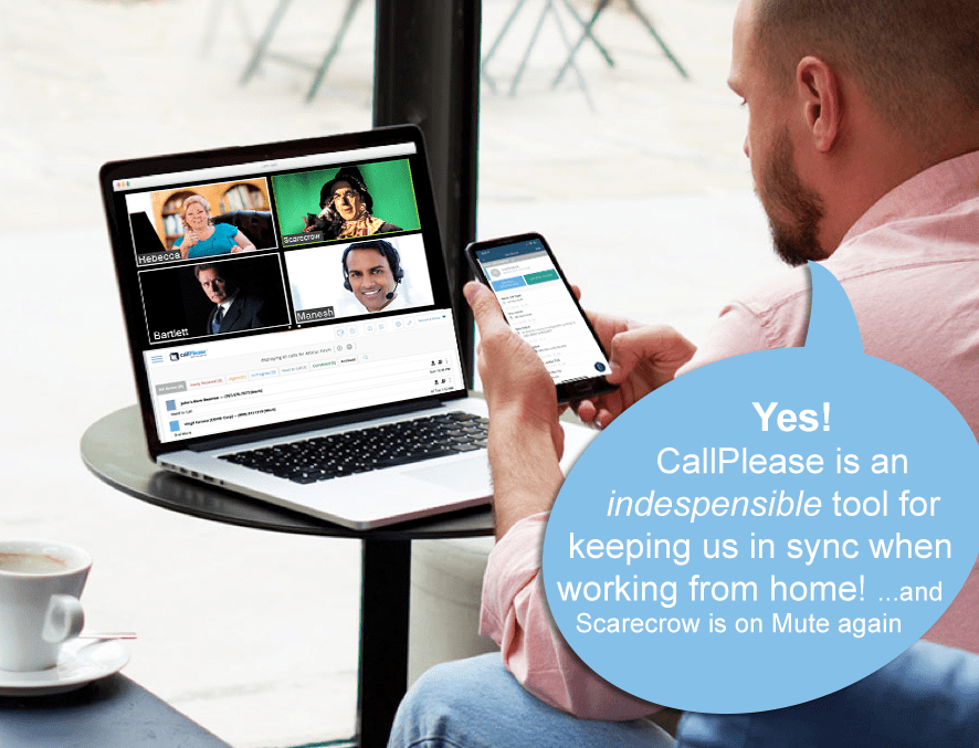 CallPlease plays well with Work from Home (WFH) and Zoom and all your other productivity stuff