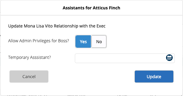 Admin rights for the boss' call log