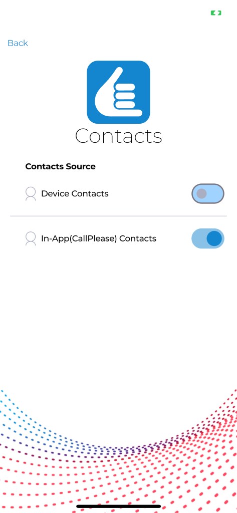 Use CallPlease web contacts